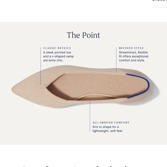 NWT Rothy's "The Point" heathered black 10 - Picture 6 of 9